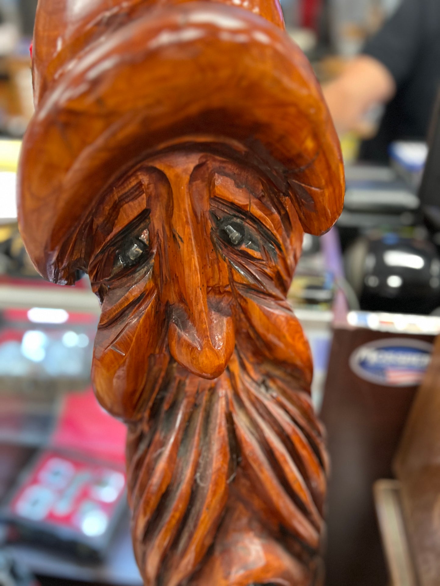 Carved Birch Statue VERY UNUSUAL 48in.