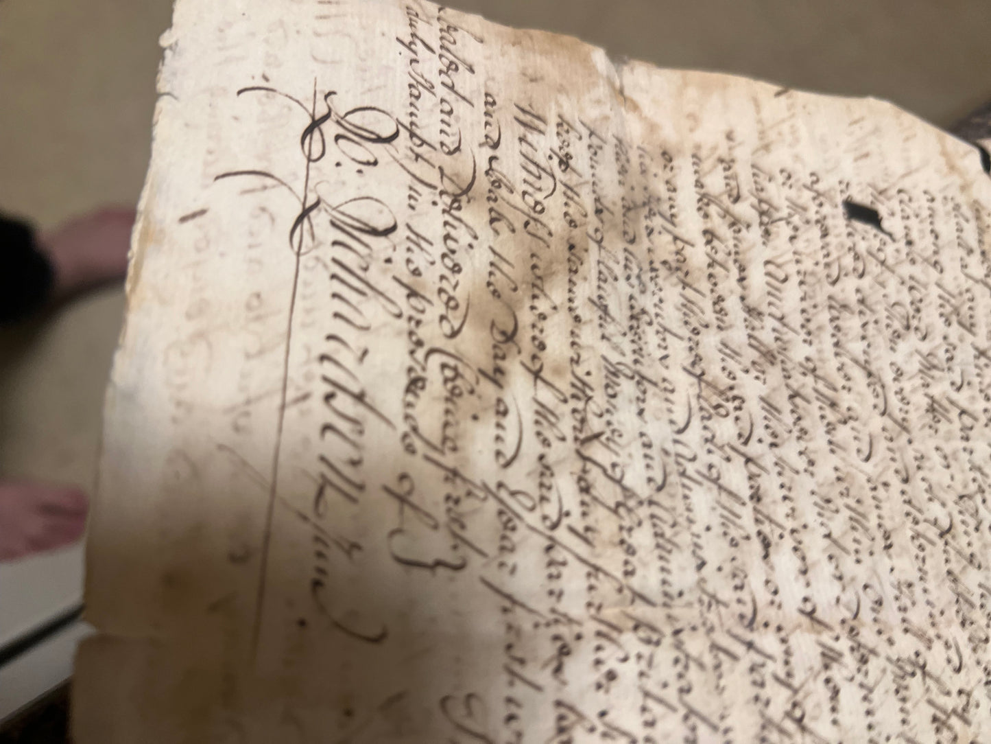 Scientist Thomas Young UK, English Articles of Agreement 1700s . w/ Revenue Stamp 2 page