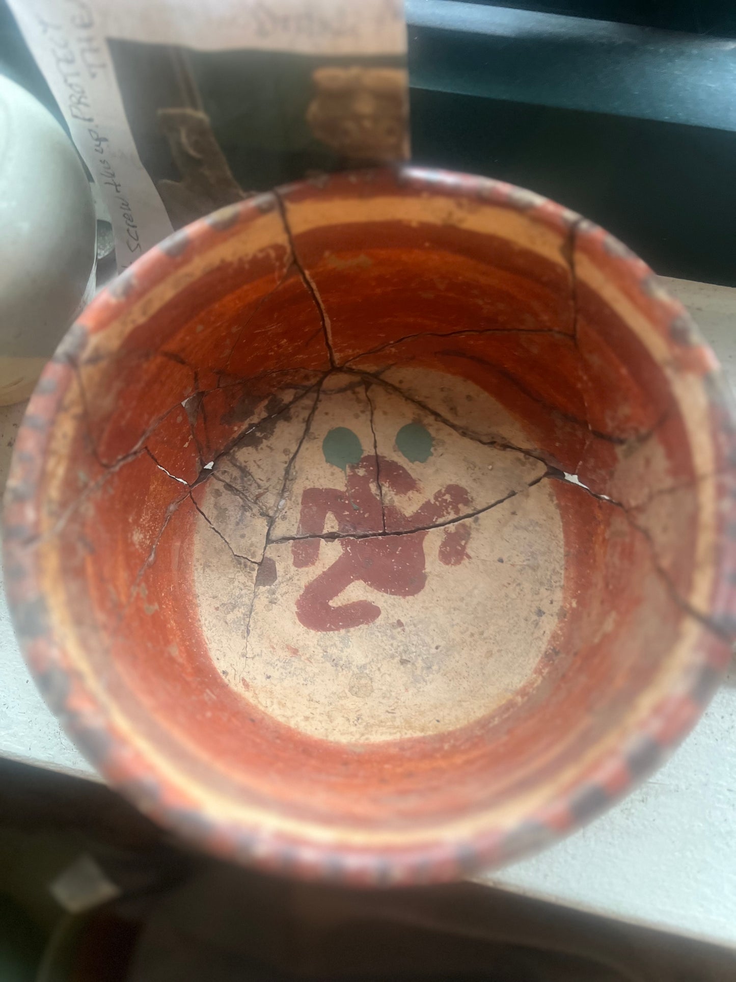 Aztec Bowl.8 in. aprox. 1400AD Repaired