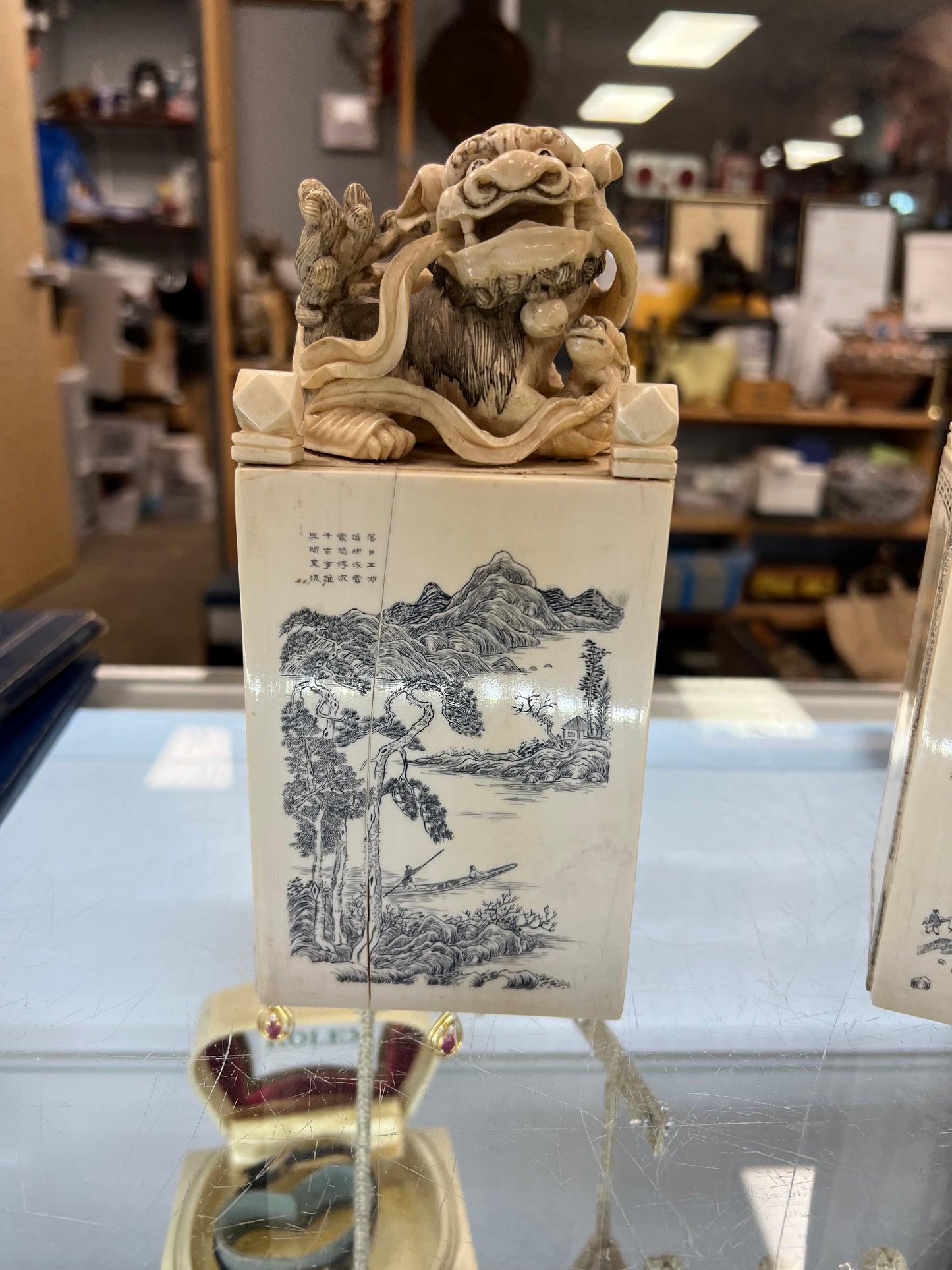 China 1923 Tusk, 8 x 3 x 3 1/2 W/ Authentic Appraisal $12,000.00