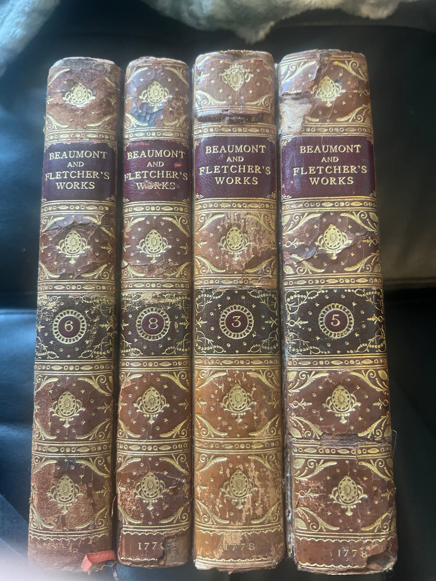 1778  The Dramatic Works of Beaumont and Fletcher. Vol. 3, 5, 6, 8