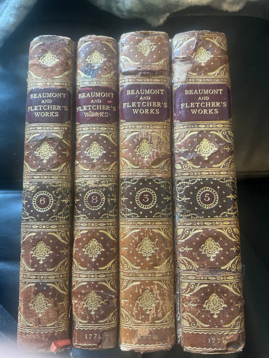 1778  The Dramatic Works of Beaumont and Fletcher. Vol. 3, 5, 6, 8