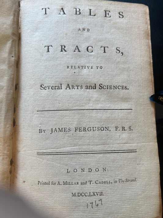 1767 Very Rare Complete "ALL PLATES" Original binding first edition. Table and Tracts.